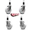 Service Caster 5'' Nylon Wheel Swivel 1-3/8'' Expanding Stem Caster Set 2 Brakes, 4PK SCC-EX20S514-NYS-2-TLB-2-138 - alternate 4